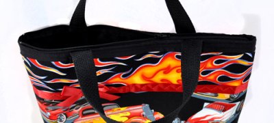 Hot Rods & Flames Purse - top view