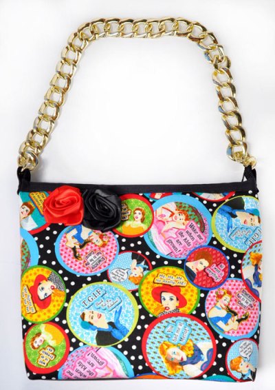 Keep it Sassy Retro Purse with Gold Chain