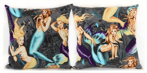 Sea Sirens Throw Pillow Set - front view