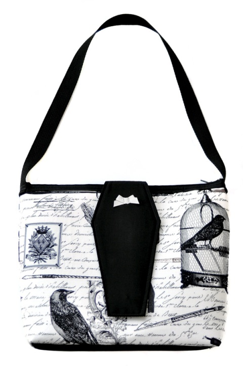 Edgar Ravens and Poetry Purse with Coffin Flap