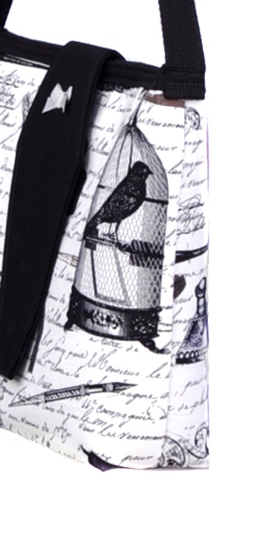 Edgar Ravens and Poetry Purse with Coffin Flap - side view